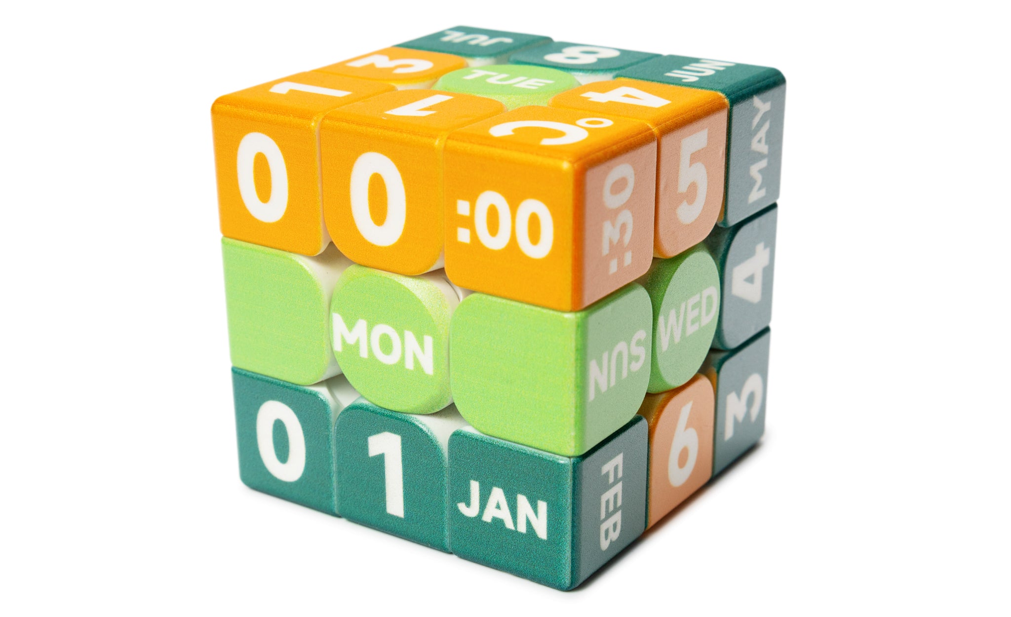 Ziina Star Clock & Calendar 3x3 (UV Printed) - 5.5cm