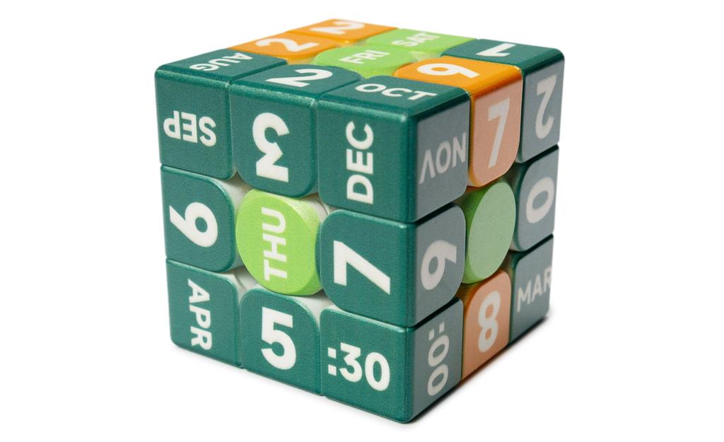 Ziina Star Clock & Calendar 3x3 (UV Printed) - 5.5cm