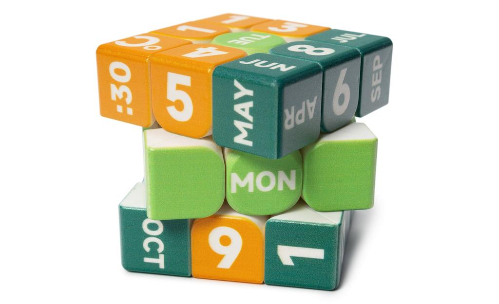 Ziina Star Clock & Calendar 3x3 (UV Printed) - 5.5cm
