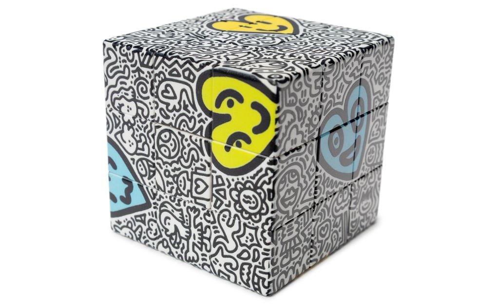 Ziina Star Love Heart Graffiti 3x3 (UV Printed)