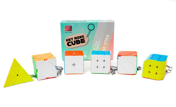 Ziina Star Mini Keychain Cube Gift Box (Set A) | Shape Mod Puzzle