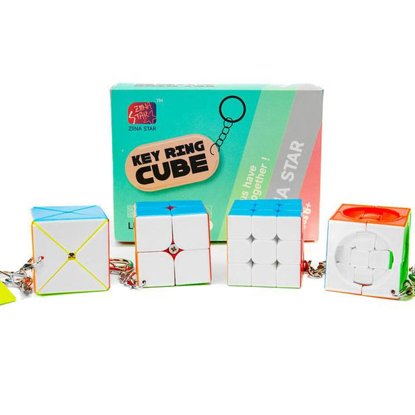 Ziina Star Mini Keychain Cube Gift Box (Set B) | Shape Mod Puzzle