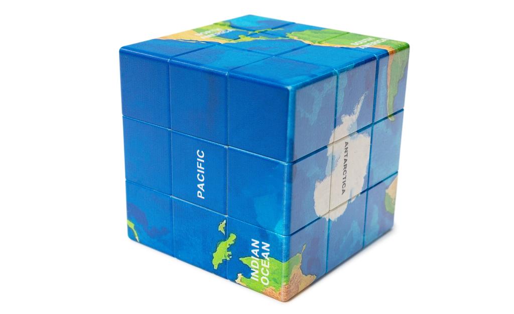Ziina Star World Map 3x3 V3 (UV Printed) - 5.5cm