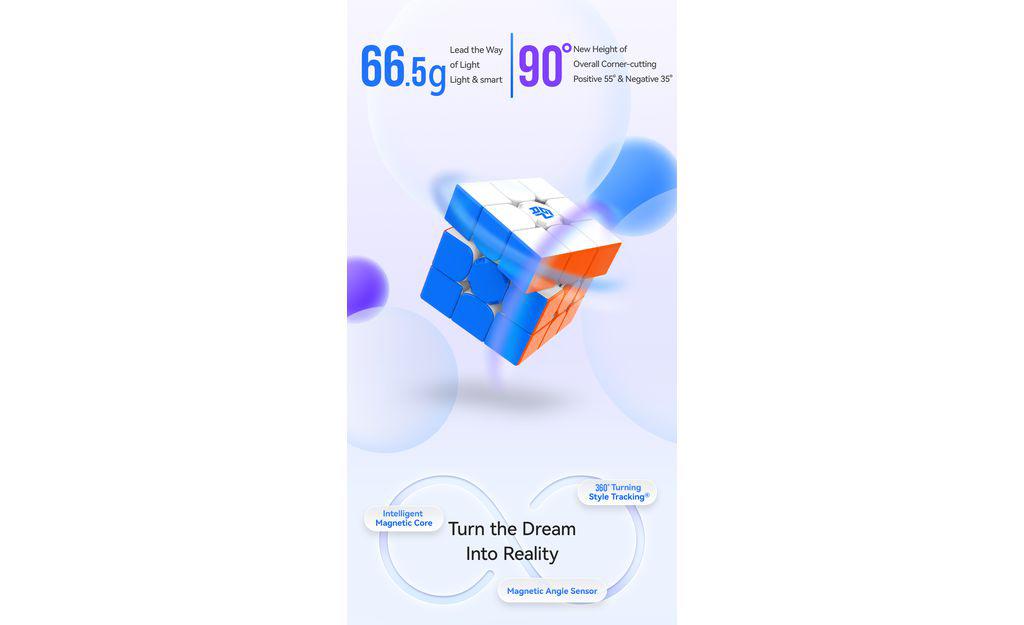 (ARCHIVED)  GAN 12 UI Free Play 3x3 Bluetooth Smart Cube (Magnetic, UV Coated) | SpeedCubeShop