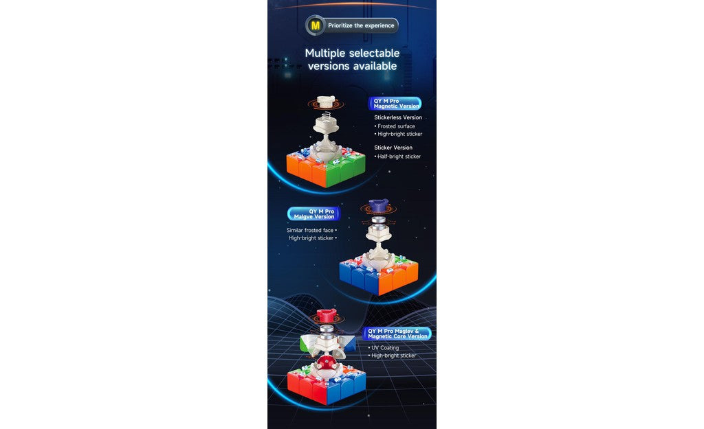 (ARCHIVED)  QiYi M Pro 3x3 (Magnetic, MagLev, Ball-Core, UV Coated) | SpeedCubeShop