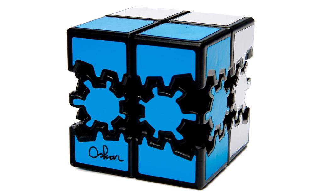 Bram & Oskar Gear 2x2 Cube - Blue/White