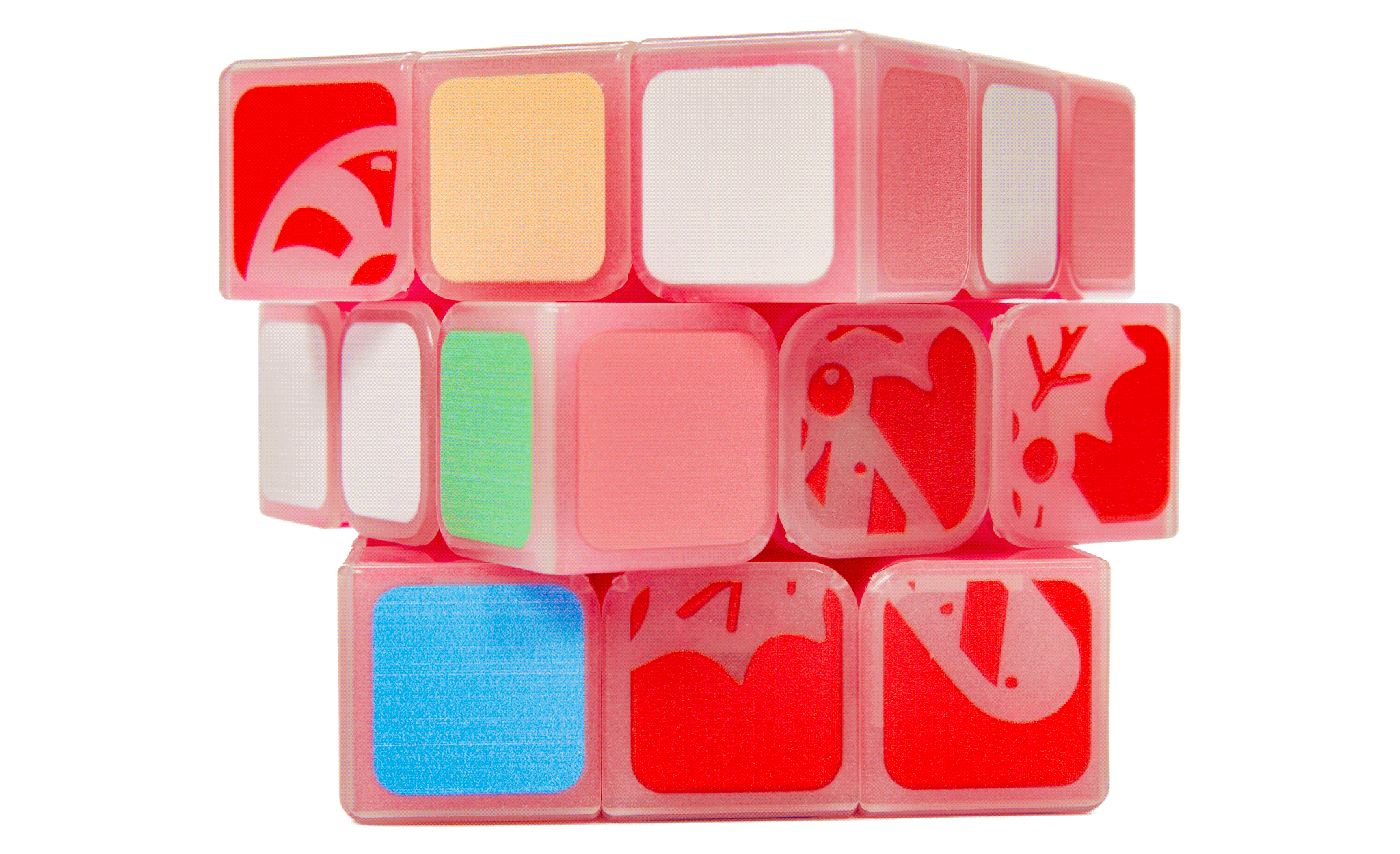 Candy Cane 3x3 (Glow in the Dark) - Limited Edition | SpeedCubeShop