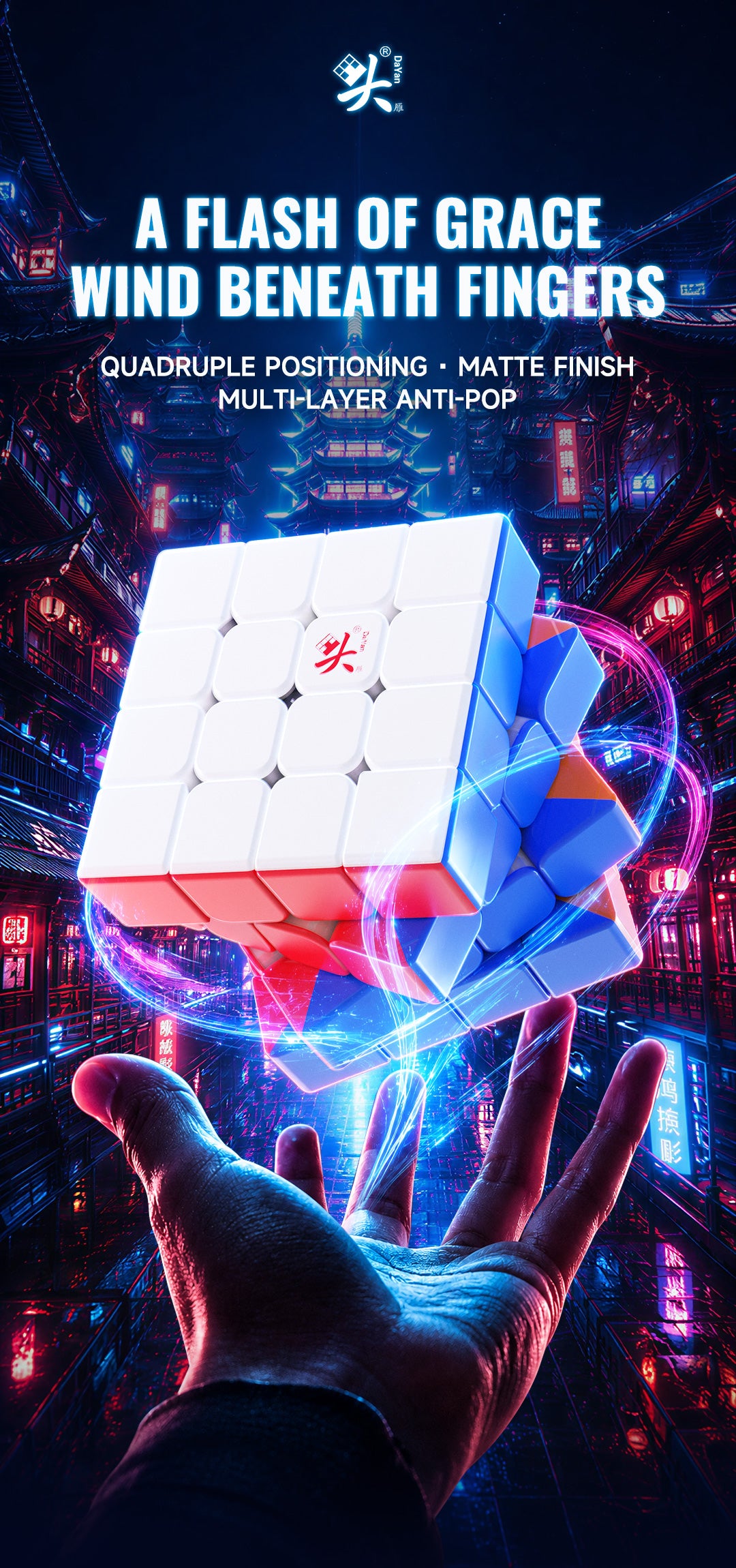 DaYan JingHong 4x4 – Magnetic Speed Cube | SpeedCubeShop
