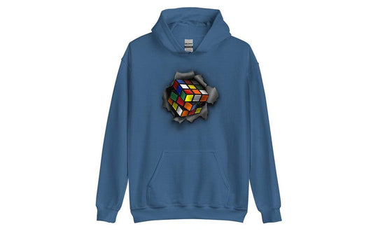 Cube Bursting Through - Rubik's Cube Hoodie | SpeedCubeShop