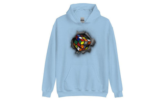 Cube Bursting Through - Rubik's Cube Hoodie | SpeedCubeShop