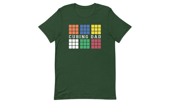 Cubing Dad V4 (Dark) - Rubik's Cube Shirt | SpeedCubeShop