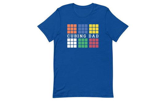 Cubing Dad V4 (Dark) - Rubik's Cube Shirt | SpeedCubeShop