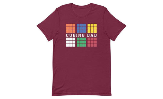 Cubing Dad V4 (Dark) - Rubik's Cube Shirt | SpeedCubeShop