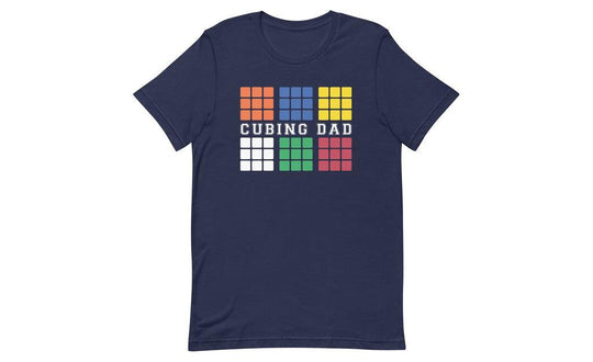 Cubing Dad V4 (Dark) - Rubik's Cube Shirt | SpeedCubeShop