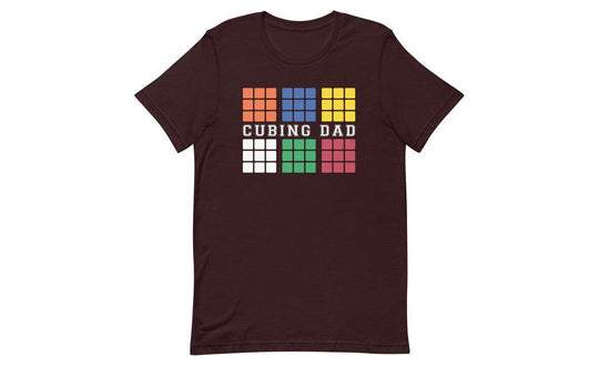 Cubing Dad V4 (Dark) - Rubik's Cube Shirt | SpeedCubeShop