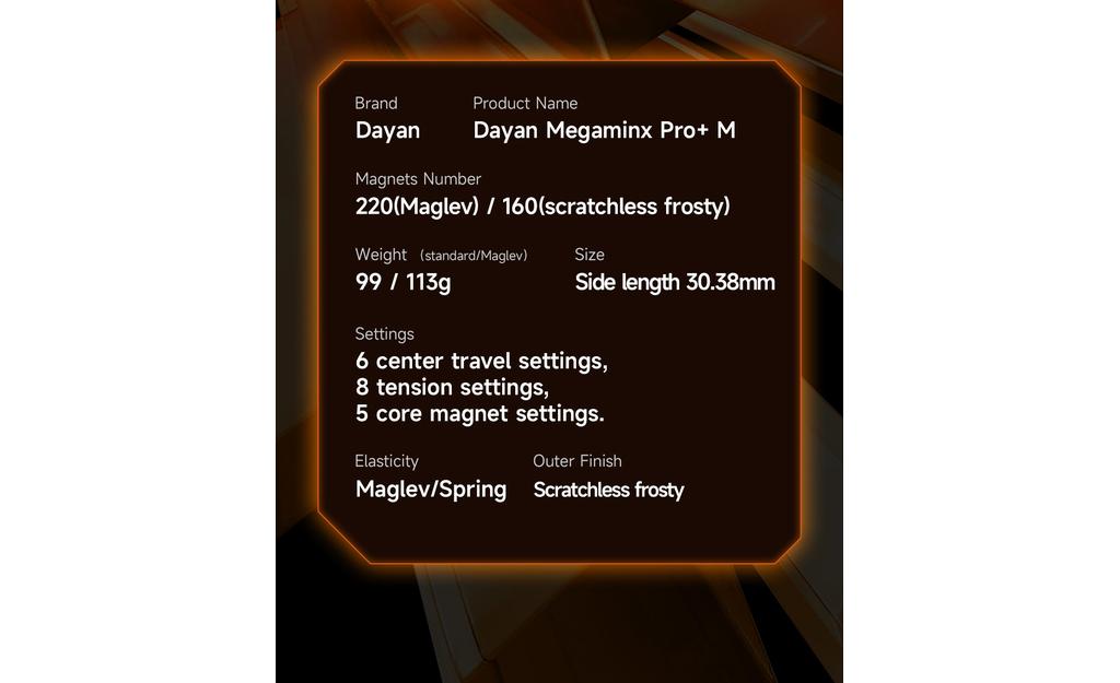 DaYan Megaminx Pro+ (Magnetic, MagLev, Ball-Core)