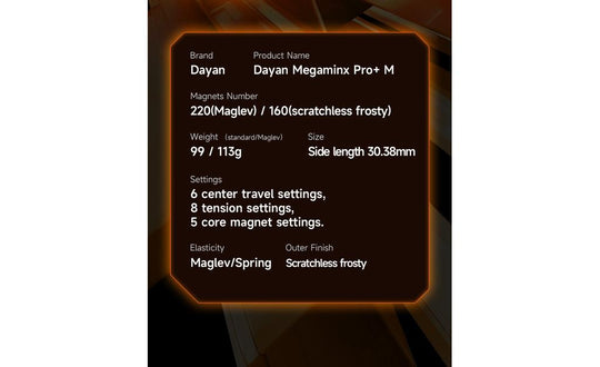 DaYan Megaminx Pro+ (Magnetic, MagLev, Ball-Core)