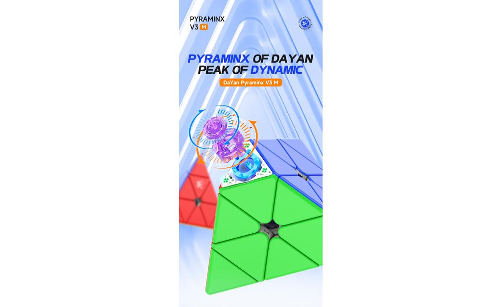 DaYan Pyraminx V3 (Magnetic, MagLev, Ball-Core, UV Coated) | SpeedCubeShop