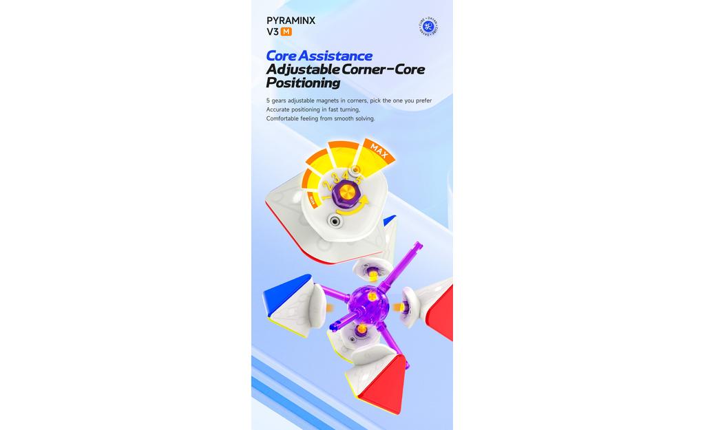 DaYan Pyraminx V3 (Magnetic, MagLev, Ball-Core, UV Coated) | SpeedCubeShop