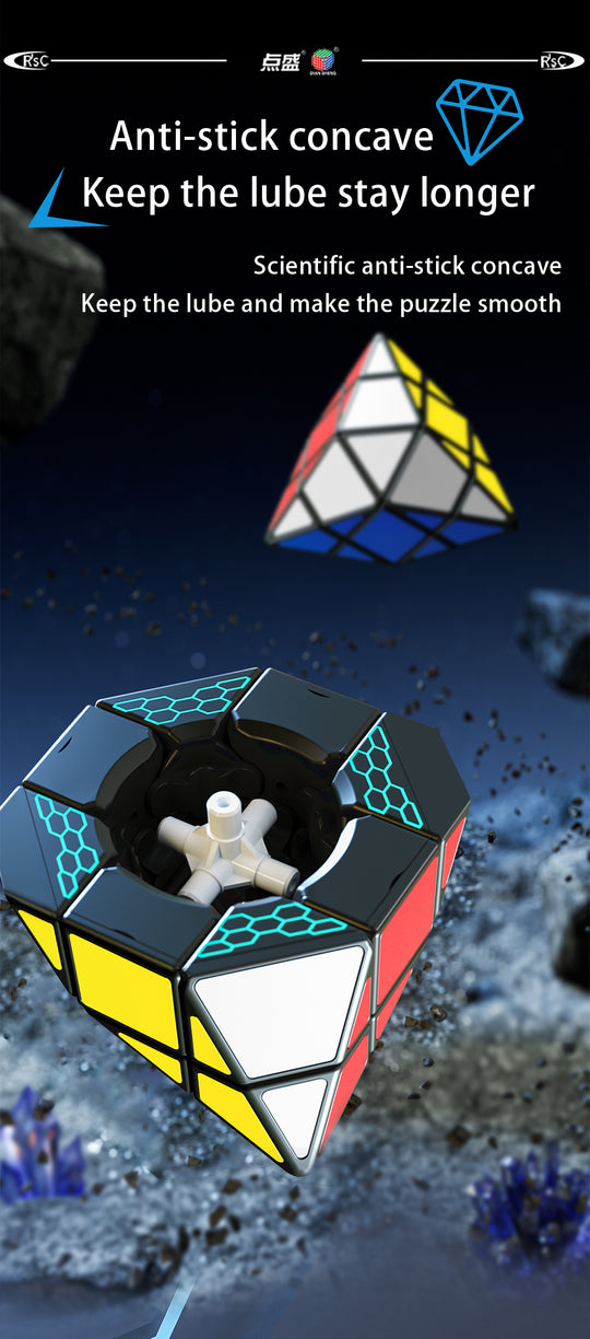 DianSheng 4-Corner Hexagonal Dipyramid V2 (Tiled) | SpeedCubeShop