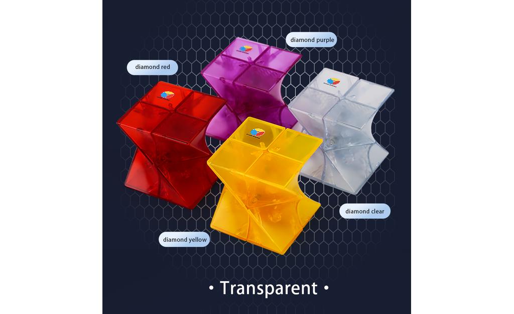 DianSheng Twisted 2x2 (Transparent) | SpeedCubeShop
