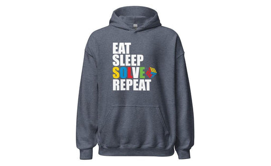 Eat, Sleep, Solve, Repeat - Rubik's Cube Hoodie | SpeedCubeShop