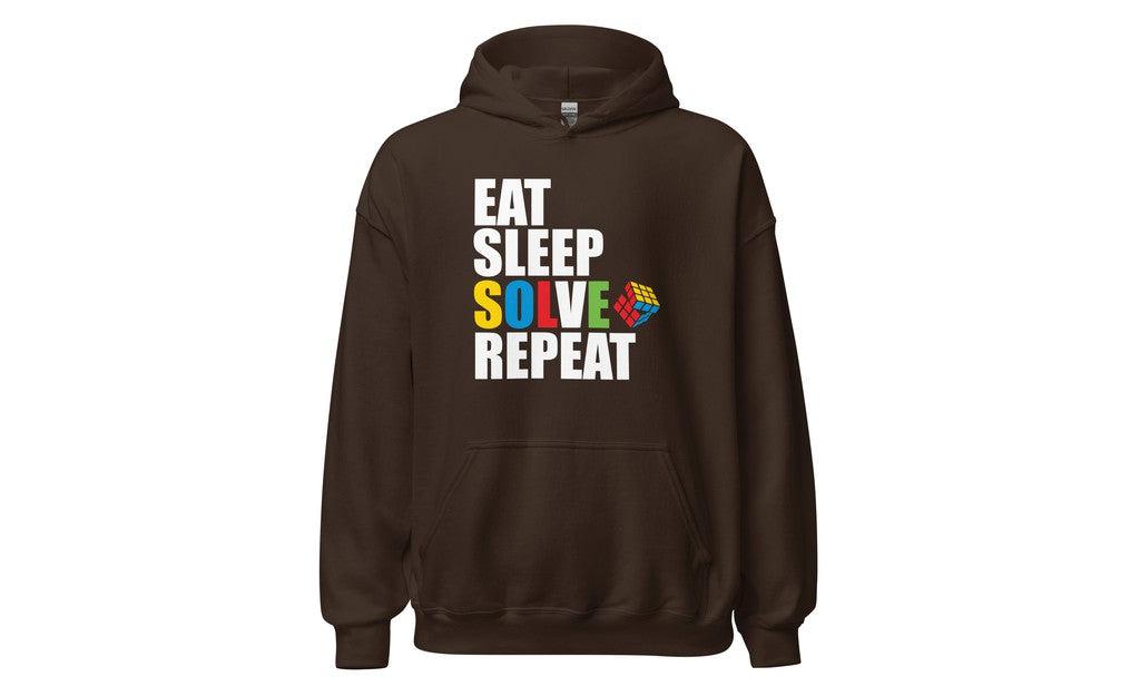Eat, Sleep, Solve, Repeat - Rubik's Cube Hoodie | SpeedCubeShop