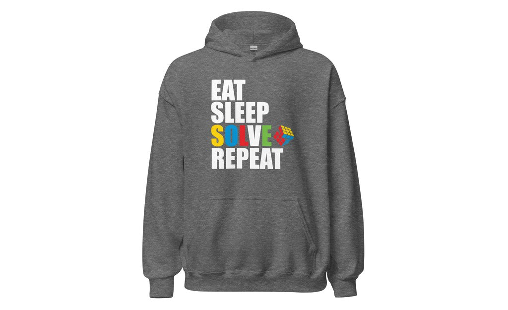 Eat, Sleep, Solve, Repeat - Rubik's Cube Hoodie | SpeedCubeShop