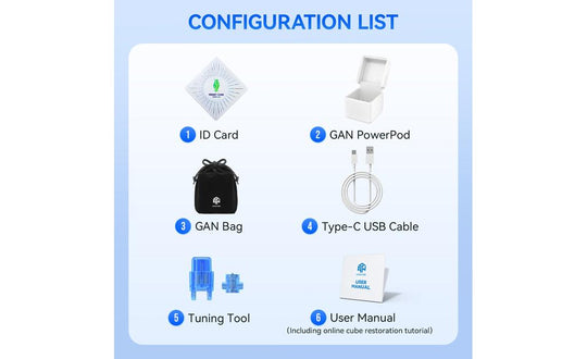 GAN 12 UI SP 3x3 (Magnetic, UV Coated) - Bluetooth Smart Cube | SpeedCubeShop