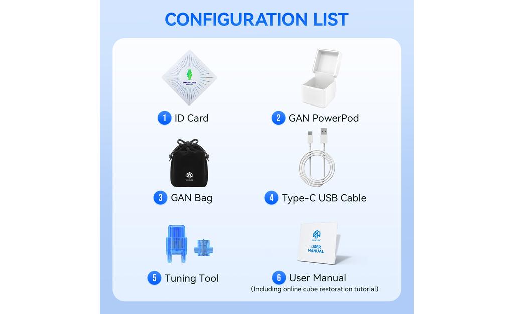GAN 12 UI SP 3x3 (Magnetic, UV Coated) - PowerPod Charger, Bluetooth Smart Cube | SpeedCubeShop