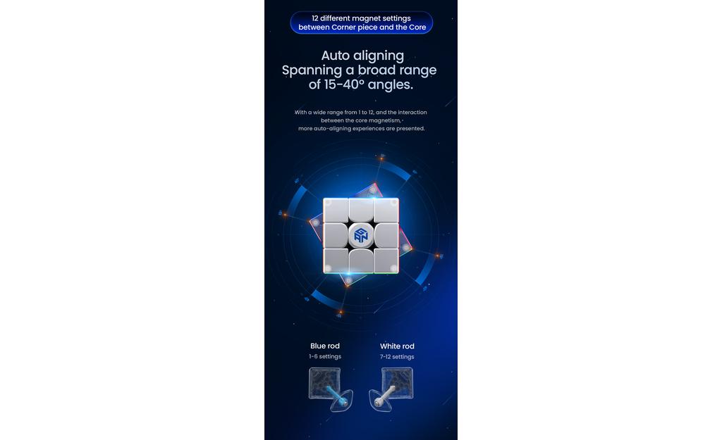 GAN 14 3x3 (Magnetic, MagLev, Core Magnets, UV Coated) | SpeedCubeShop
