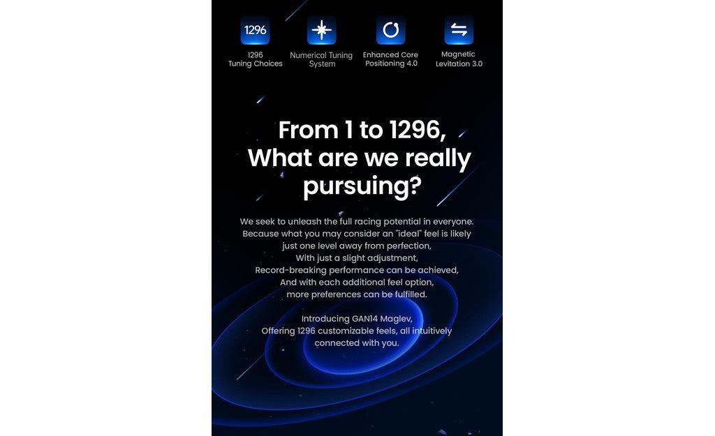 GAN 14 PRO 3x3 (Magnetic, MagLev, Core Magnets, UV Coated) | SpeedCubeShop