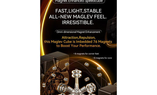 GAN 15 3x3 - 10th Anniversary Edition (Magnetic, MagLev, UV Coated) | SpeedCubeShop