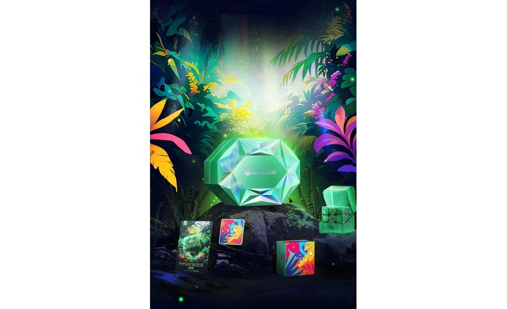 GAN 15 3x3 Emerald (Magnetic, MagLev, Core Magnets, UV Coated) - Limited Edition | SpeedCubeShop