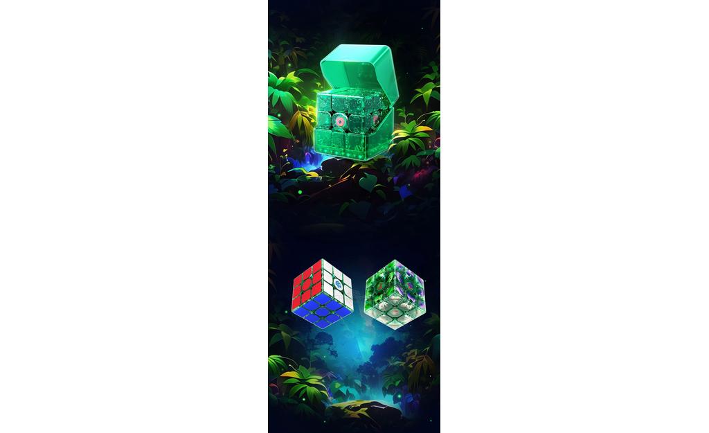 GAN 15 3x3 Emerald (Magnetic, MagLev, Core Magnets, UV Coated) - Limited Edition | SpeedCubeShop