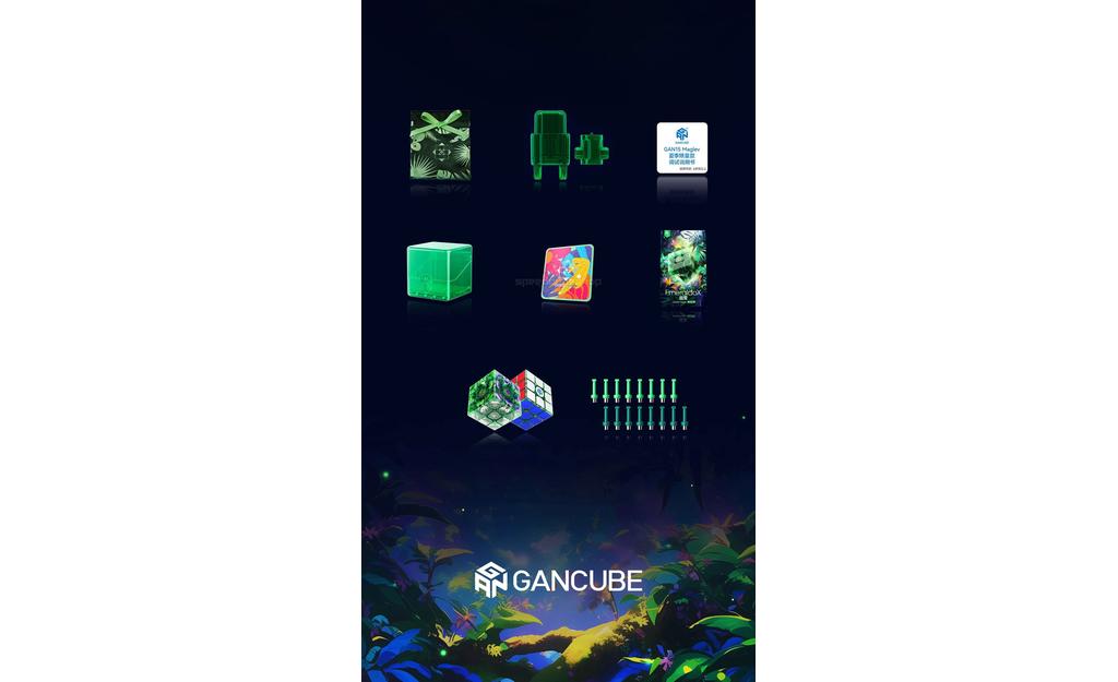 GAN 15 3x3 Emerald (Magnetic, MagLev, Core Magnets, UV Coated) - Limited Edition | SpeedCubeShop