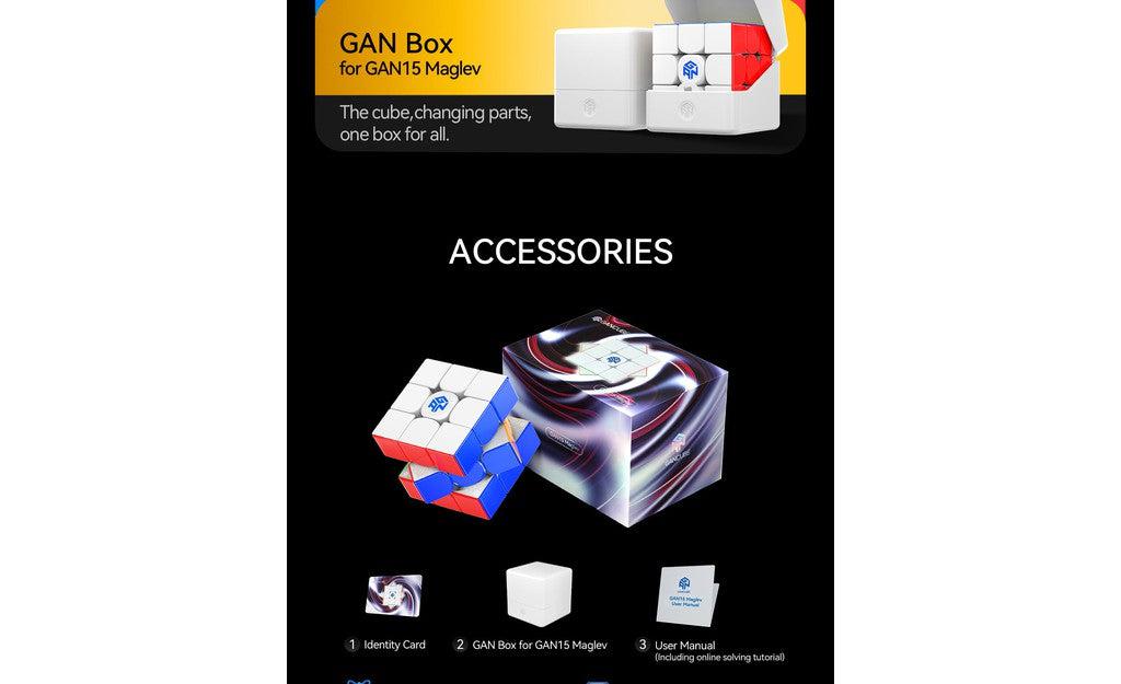 GAN 15 3x3 (Magnetic, MagLev, Core Magnets, UV Coated) | SpeedCubeShop