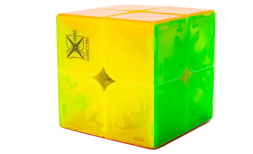 GAN 251 M Air 2x2 Magnetic Speed Cube - Stickerless Puzzle Toy With Frosted Surface For Beginners