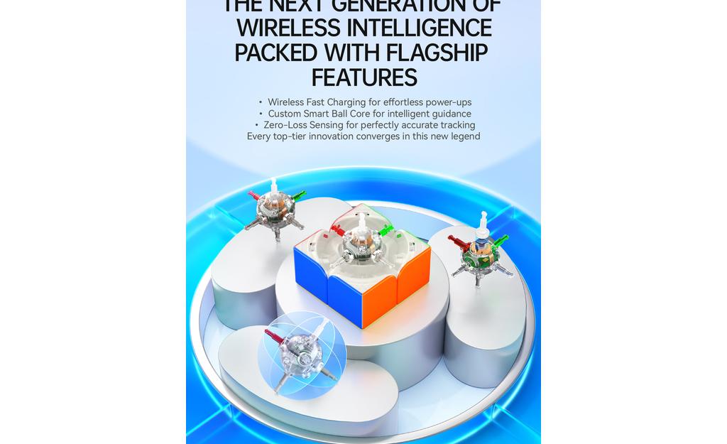 GAN 251 UI 2x2 (Magnetic, Ball-Core, UV Coated) - Bluetooth Smart Cube