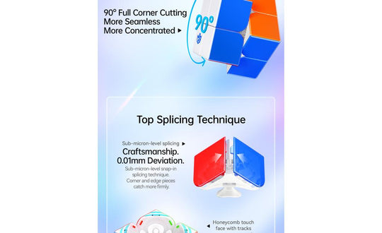 GAN 251 UI 2x2 (Magnetic, Ball-Core, UV Coated) - Bluetooth Smart Cube