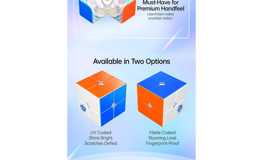 GAN 251 UI 2x2 (Magnetic, Ball-Core, UV Coated) - Bluetooth Smart Cube