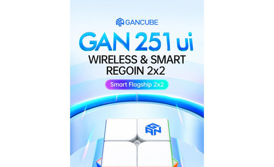 GAN 251 UI 2x2 (Magnetic, Ball-Core, UV Coated) - Bluetooth Smart Cube