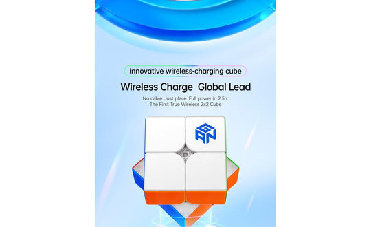 GAN 251 UI 2x2 (Magnetic, Ball-Core, UV Coated) - Bluetooth Smart Cube
