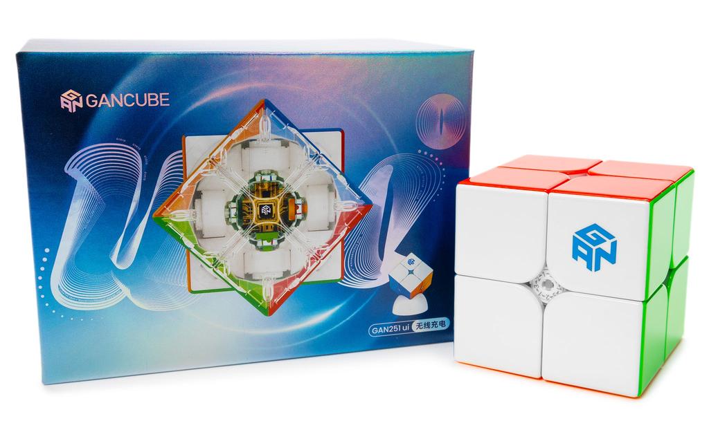 GAN 251 UI 2x2 (Magnetic, Ball-Core, UV Coated) - Bluetooth Smart Cube