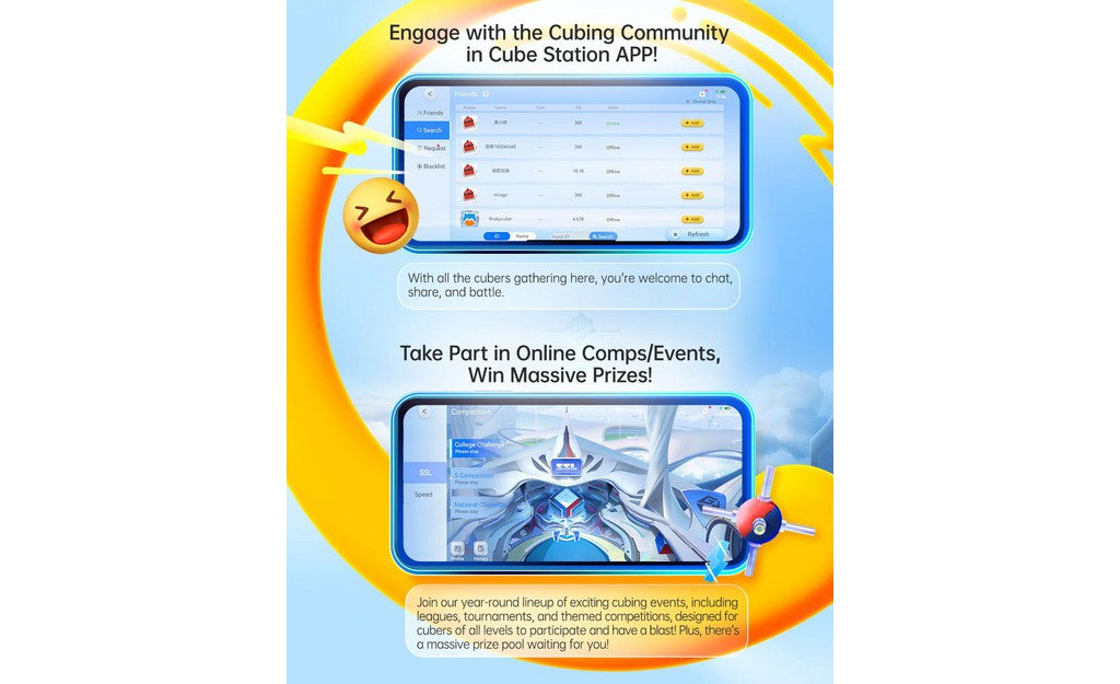 GAN 356 i Carry 2 3x3 Bluetooth Smart Cube (Magnetic, UV Coated) | SpeedCubeShop