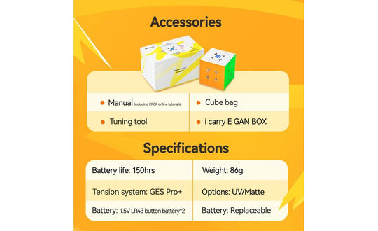 GAN 356 i Carry E 3x3 (Magnetic) - Bluetooth Smart Cube | SpeedCubeShop