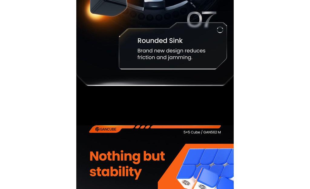 GAN 562 5x5 (Magnetic, Core Magnets, UV Coated) | SpeedCubeShop