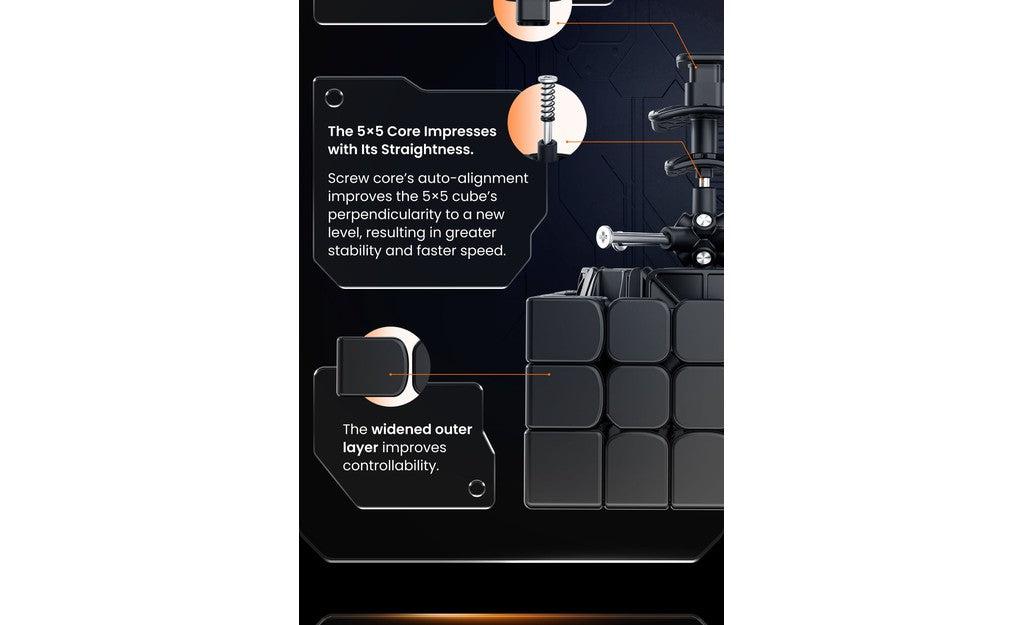 GAN 562 5x5 (Magnetic, Core Magnets, UV Coated) | SpeedCubeShop