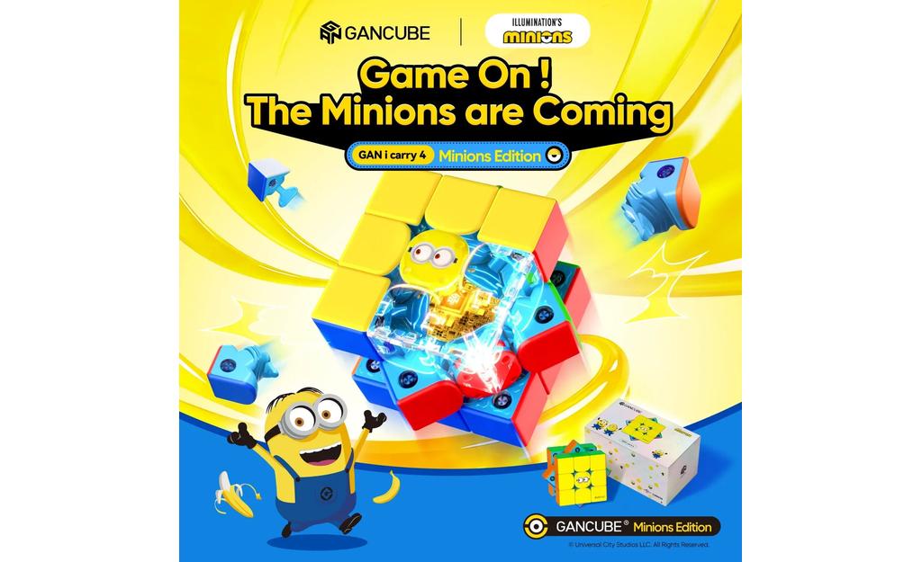 GAN i Carry 4 3x3 (Magnetic) - Minions Edition, Bluetooth Smart Cube