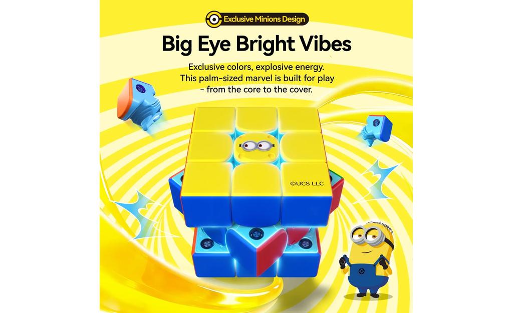 GAN i Carry 4 3x3 (Magnetic) - Minions Edition, Bluetooth Smart Cube